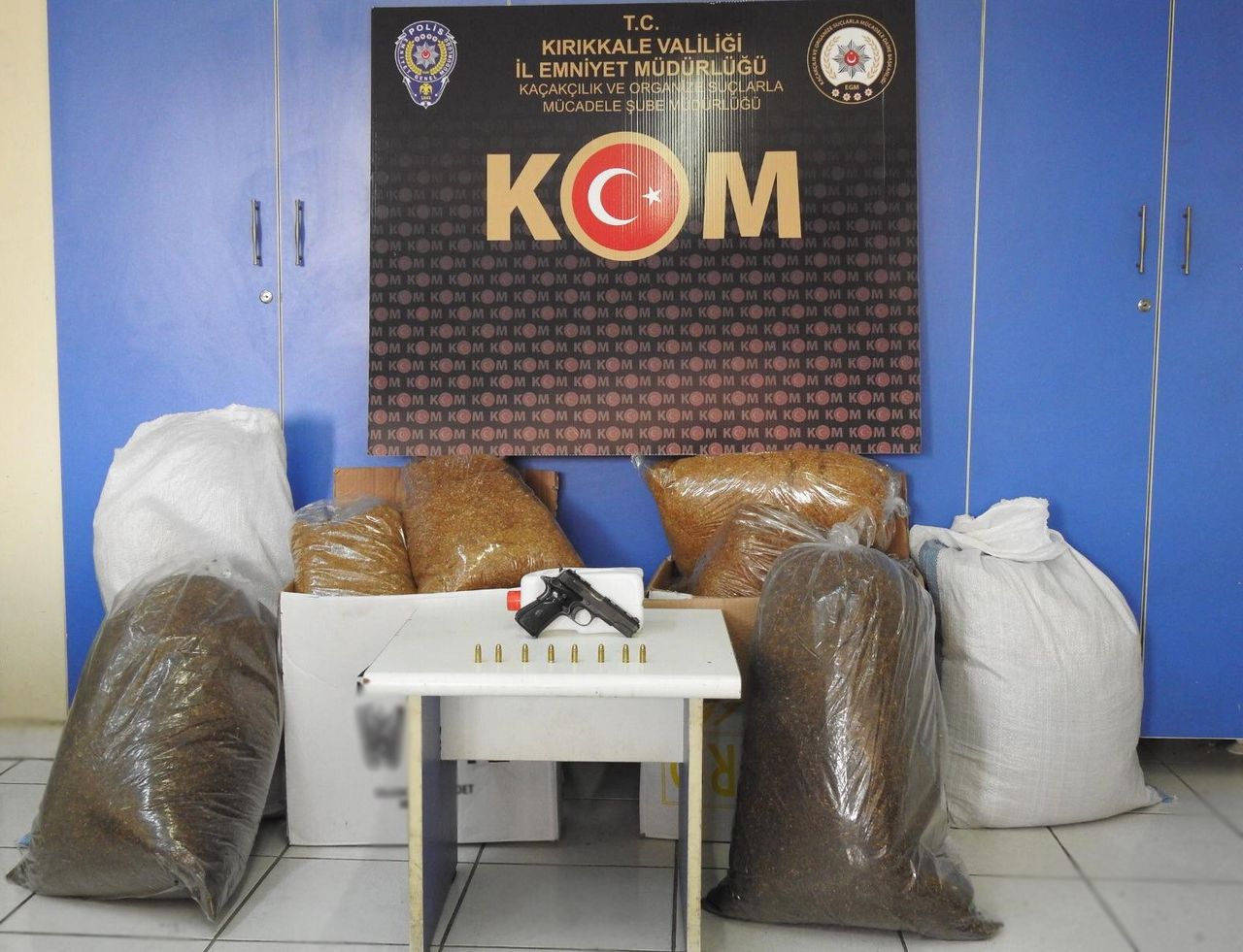 Kırıkkale'de, 75 kilo kaçak tütün ele geçirildi